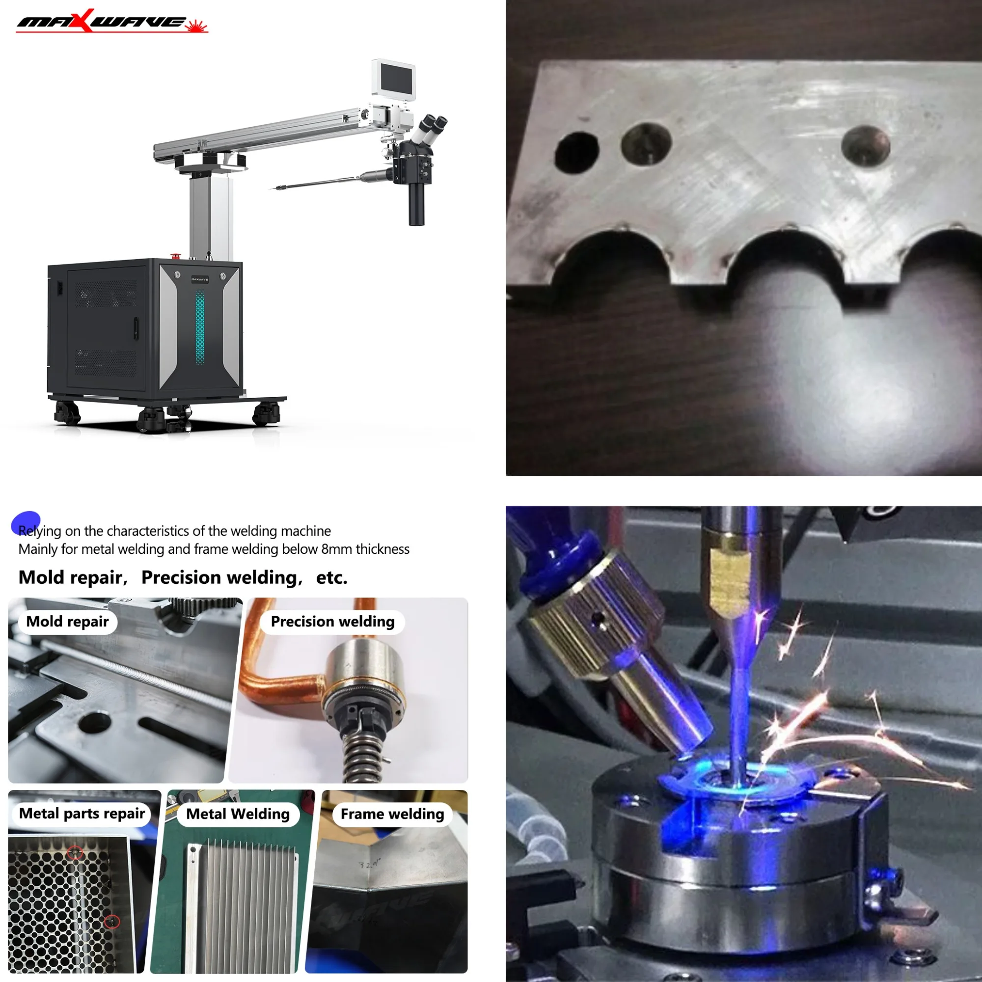 

QCW Versatile Visible Semi-Auto Precision Welder for Comprehensive Metal Repair/Maint Integrated CCD Vision Custom Look Possible