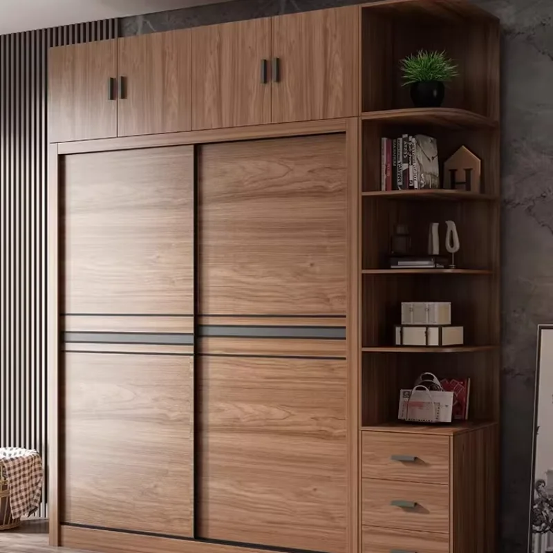 Nordic Brown Modular Storage Designs Luxury Cabinets Weird Cheap Wardrobe Dressers Shelves Armario De Ropa Bedroom Furniture