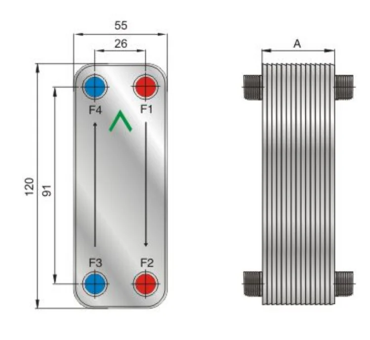 Stainless Steel SS316L Fusion-welded Plate Heat Exchanger FHR003G CE Certified High Efficiency 3.0MPa Pressure Forwon Brand