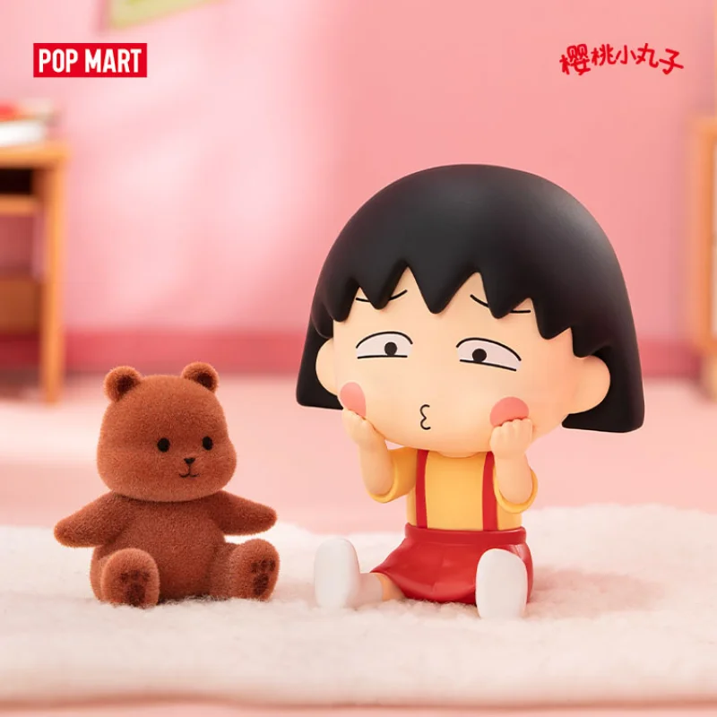 POP MART Cherry Maruko-chan The Queer and Strange Series Blind Box Toys Mystery Box Mistery Caixa Action Figure Model Gift