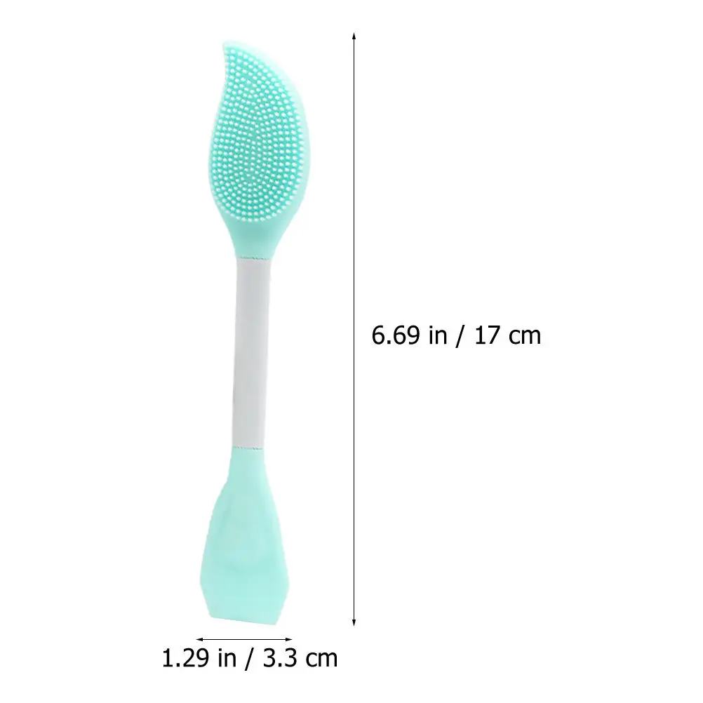 3Pcs Silicone Facial Mask Brush Double Ended Mud Mask Applicator for Home Beauty Salon Skin Friendly Easy Clean Massage Effect - view 4