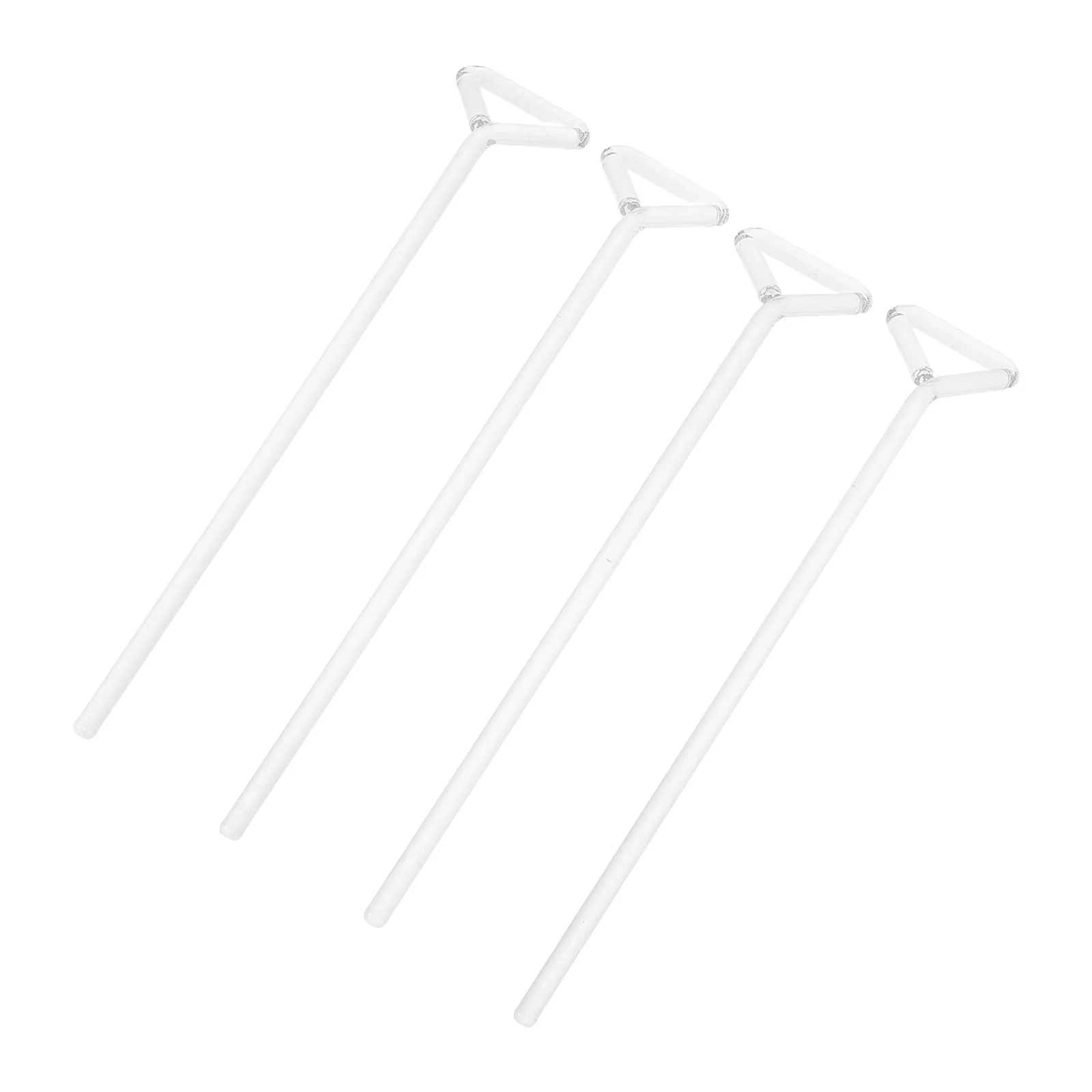 4Pcs Glass Cell Spreader Triangular Shape Scraping Edge Laboratory Cell Culture Tool Scientific Laboratory Supplies