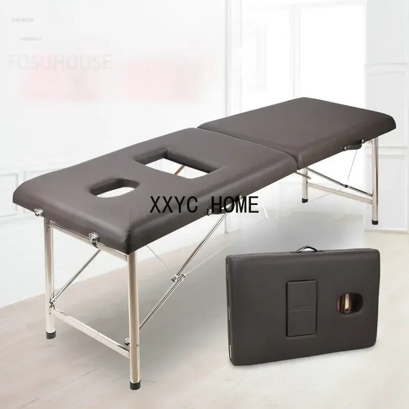 Massage Tables for Beauty Special Thickened Folding Massage Bed with Chest Hole Convenient Beauty Beds Spa Bed Furniture C