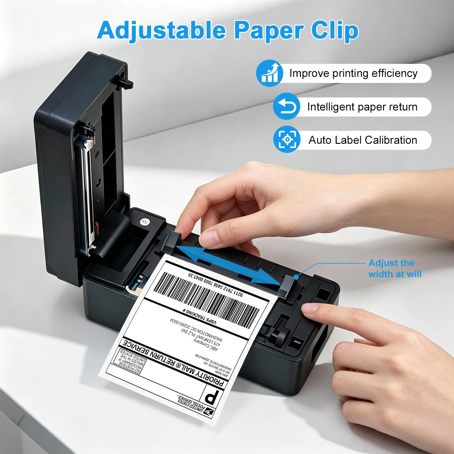 4 inch Bluetooth thermal printer for 30mm-110mm Paper DHL,Fedex Express delivery label barcode printer Android iOS Windows