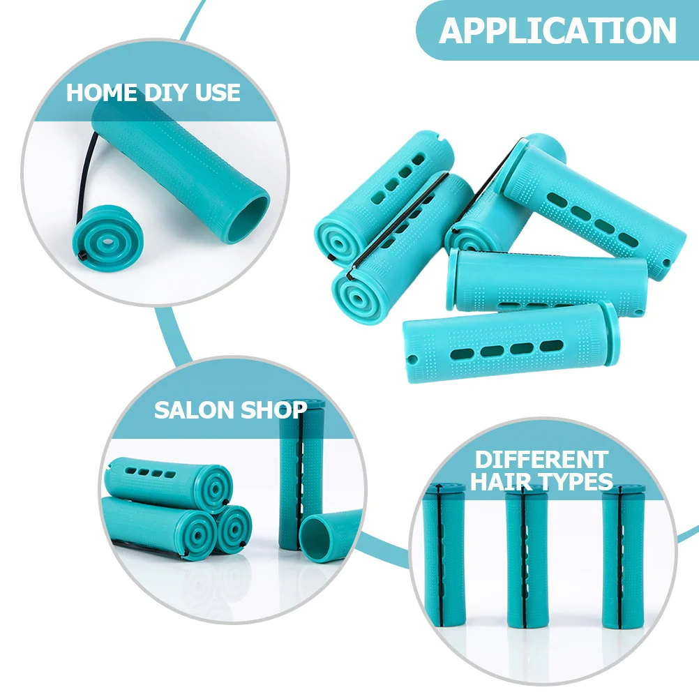 18 قطعة بكرات الشعر للنساء والرجال أدوات تصفيف ذات قبضة ذاتية المحمولة الرطبة أو الجافة تستخدم بكرات كبيرة للنوم بتصميم مريح