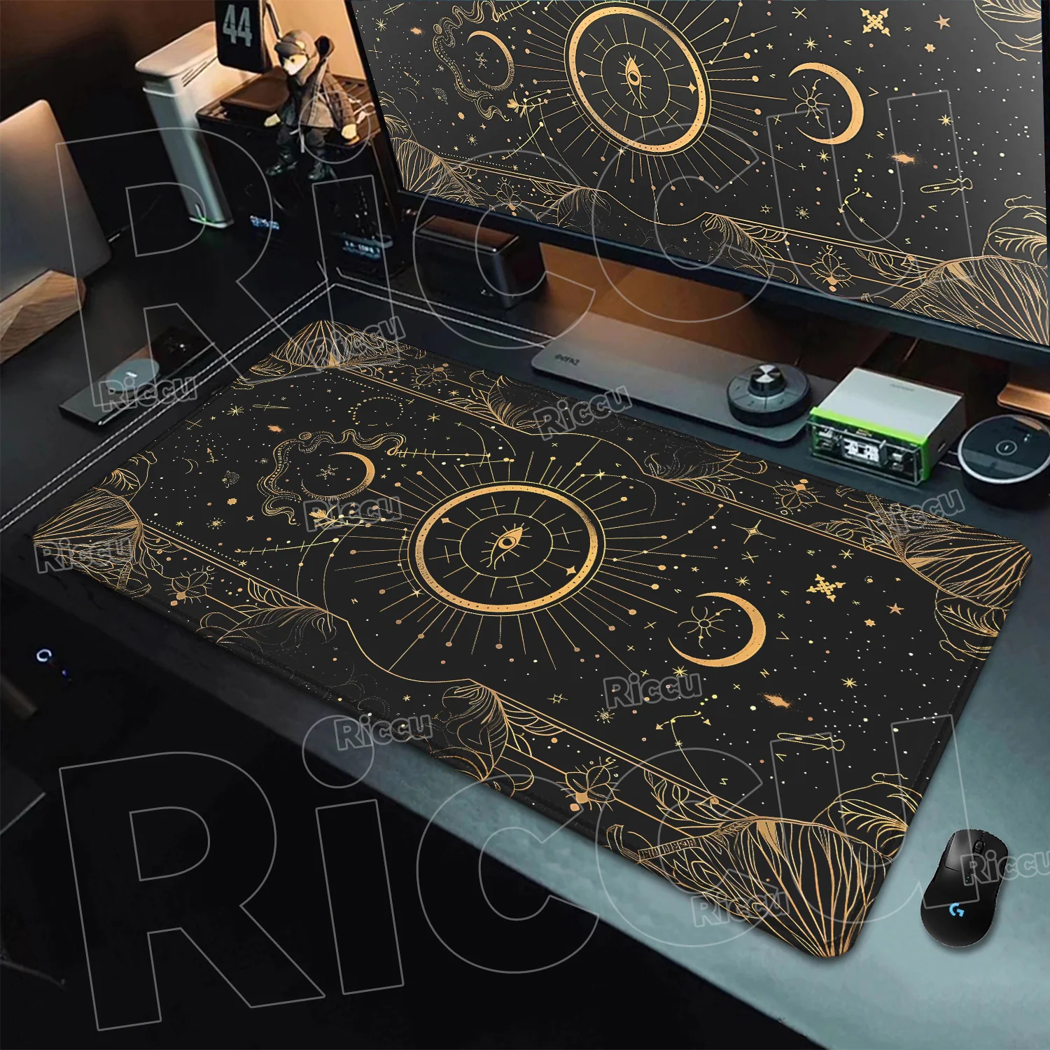 

Moon Tarot Card Mousepad coloarful computer PC Large size mulit-size waterproof HD Printing Astrology Keyboard Office desk pad