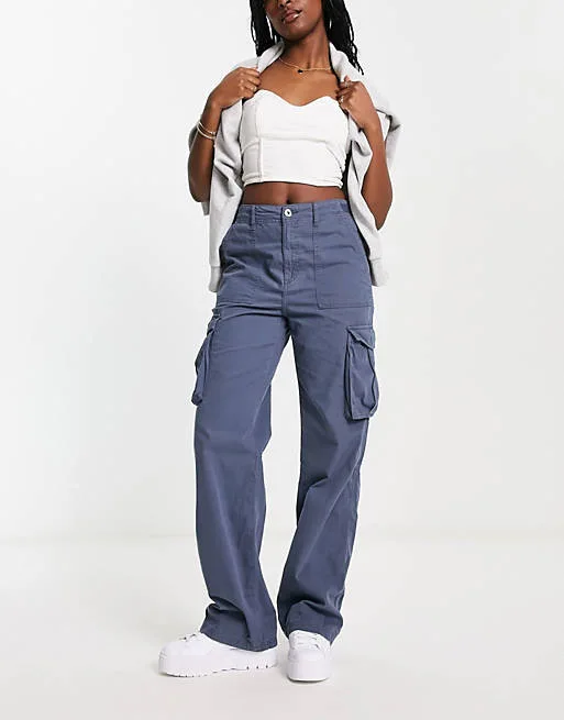 2023 New Cargo Pants Women Casual Retro Military Green Spice Girl High Waisted Straight Pants Y2k Street Clothing Women Trousers