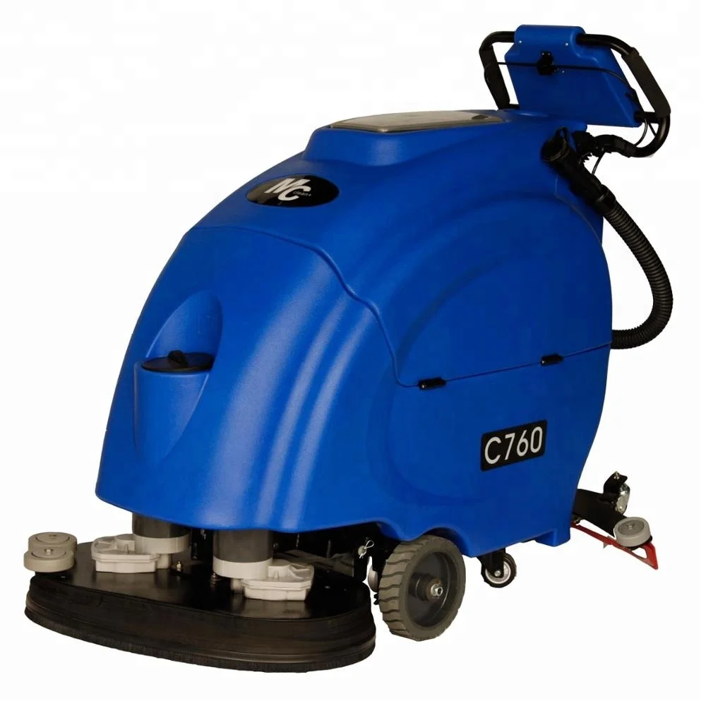 C760 fully automatic floor scrubber 760mm/30in large brush tray with two 12v/120ah batteries