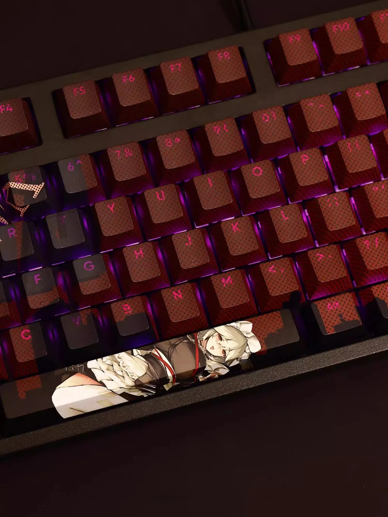 Anime Gaming Keycaps Set para Teclado, Keycaps Backlit, Desenhos Animados, Zona Zenless, Zero, PBT, ANSI, 61, 87, 104, 108 Chaves