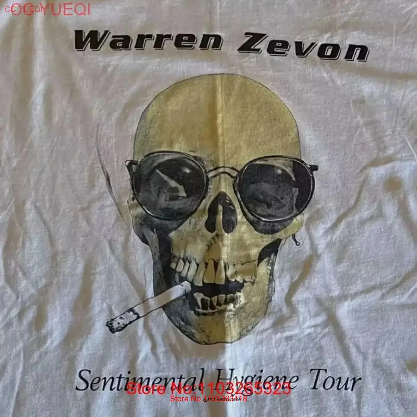 Sentimental Hygiene Tour Warren Zevon men T Shirt S 5XL vintage Washed fashion graphic Soft Casual streetwear Unisex