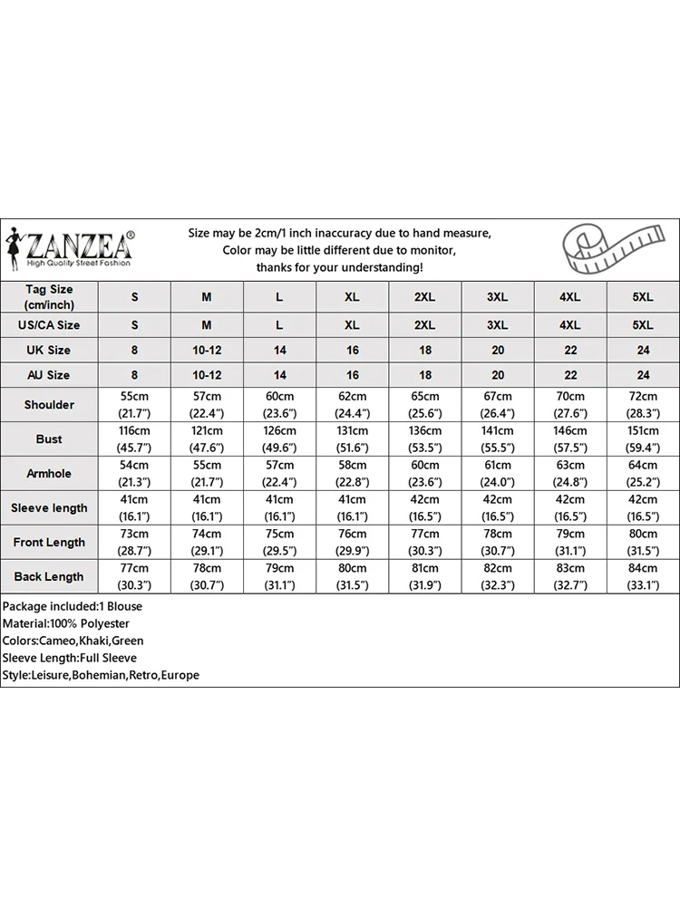 ZANZEA 패션 여성 긴팔 탑 2025 가을 블라우스 캐주얼 O넥 루즈 셔츠 여성 우아한 오피스 워크 블라우스 오버사이즈