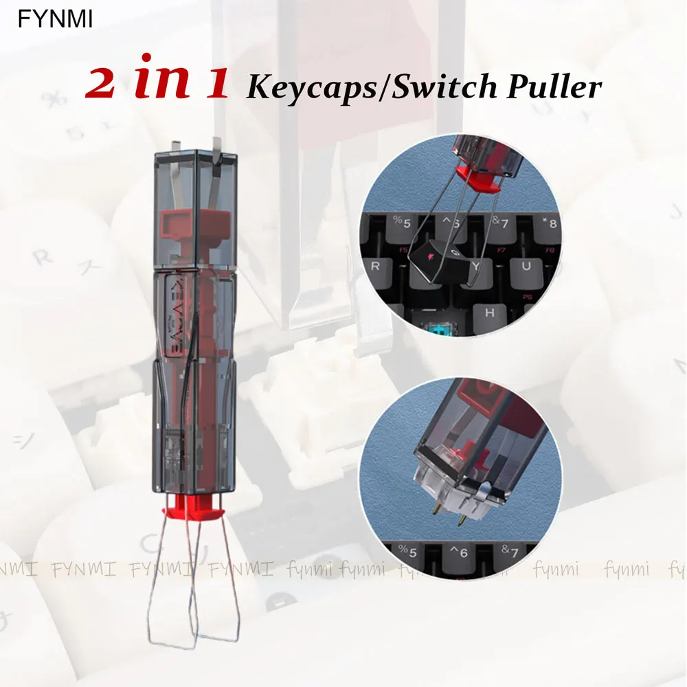 Fynmi Multifunctional 2 in 1 Keycaps Puller Switch Puller Mechanical Keyboards Tools