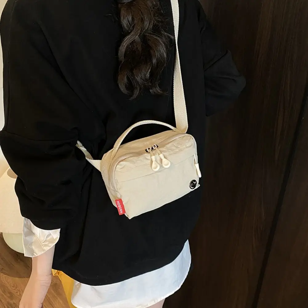 

Fashion Korean Style Nylon Crossbody Bag Waist Pack Handbag Sports Shoulder Bag Lightweight Large Capacity Fanny Packs Outdoor