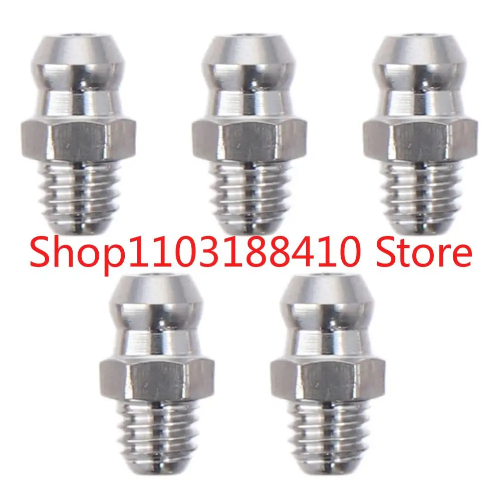 

10pcs Stainless Steel Straight Grease Fitting M8 x 1mm Thread Silver Silver Tone M6 x 1mm Thread M10 x 1mm Thread
