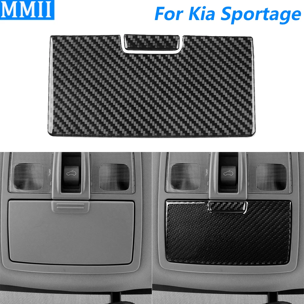 

Для Kia Sportage 2011-2016 углеродное волокно, лампа для чтения, ящик для хранения, панель, накладка, автомобильные аксессуары, наклейка для украшения интерьера