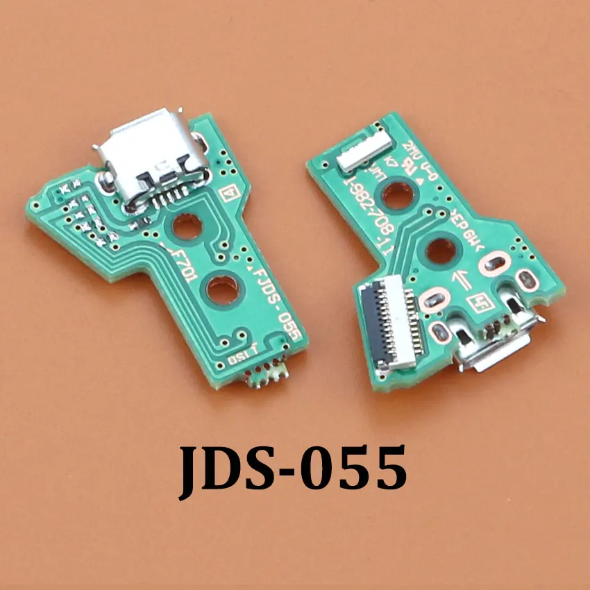 PS4 컨트롤러 마이크로 USB 충전 보드 포트 소켓 잭 테일 도크 12Pin 14Pin JDS 001 011 030 040 055 커넥터 플렉스 케이블