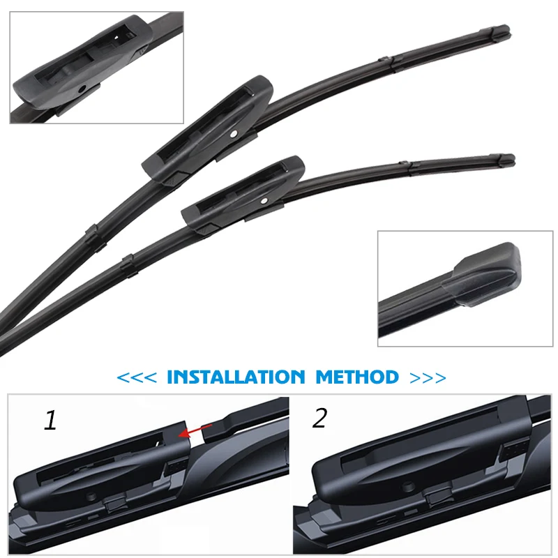 شفرات ممسحة السيارة 18 "+ 19" لسيارة Mini Cabrio R52 R57 2009-2023 شفرات النافذة الأمامية للزجاج الأمامي ملحقات السيارة