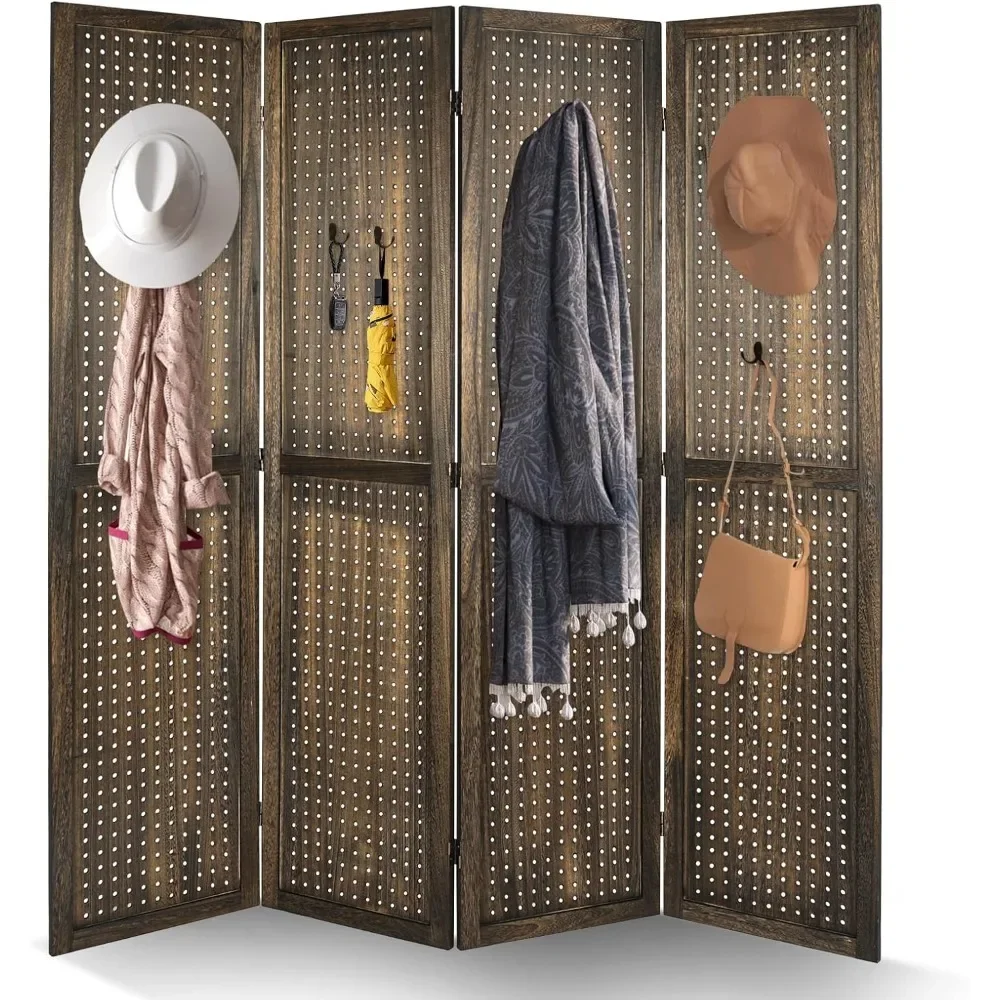 

Pegboard Display, Peg Board Room Divider Pegboard Freestanding Folding Privacy Screens Pegboard Display Stand