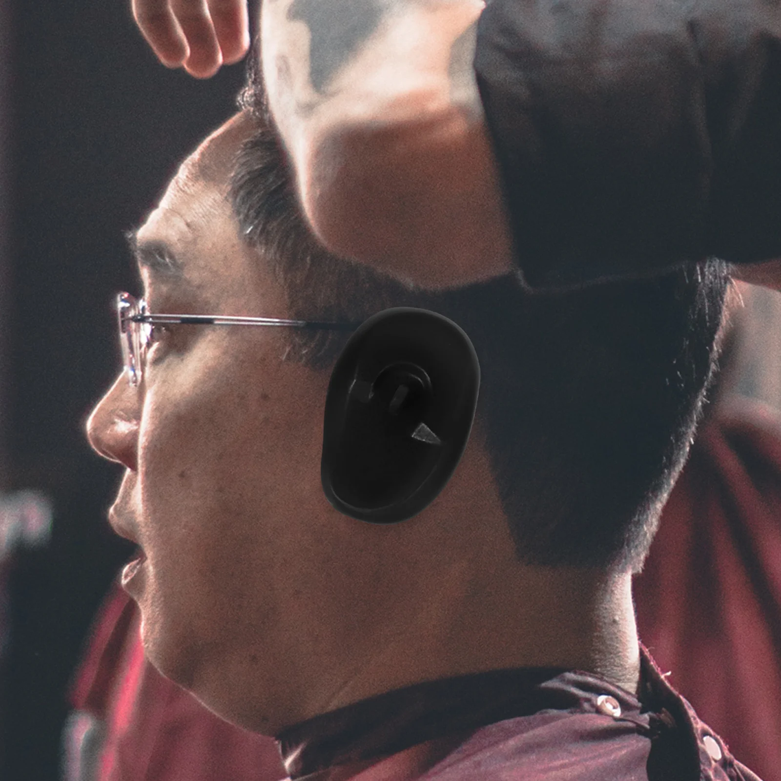 3 ペアのイヤーマフ ヘアドライヤー プロテクター 染料シリコン カバー 熱睡眠耳栓