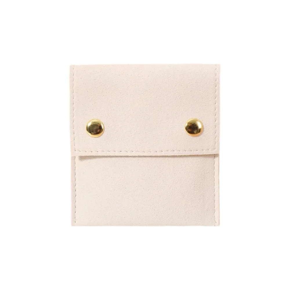 Microfiber Velvet Mini Jewelry Display Bag Small Container Necklace Ring Packing Bag Solid Color Storage Case Earrings Organizer