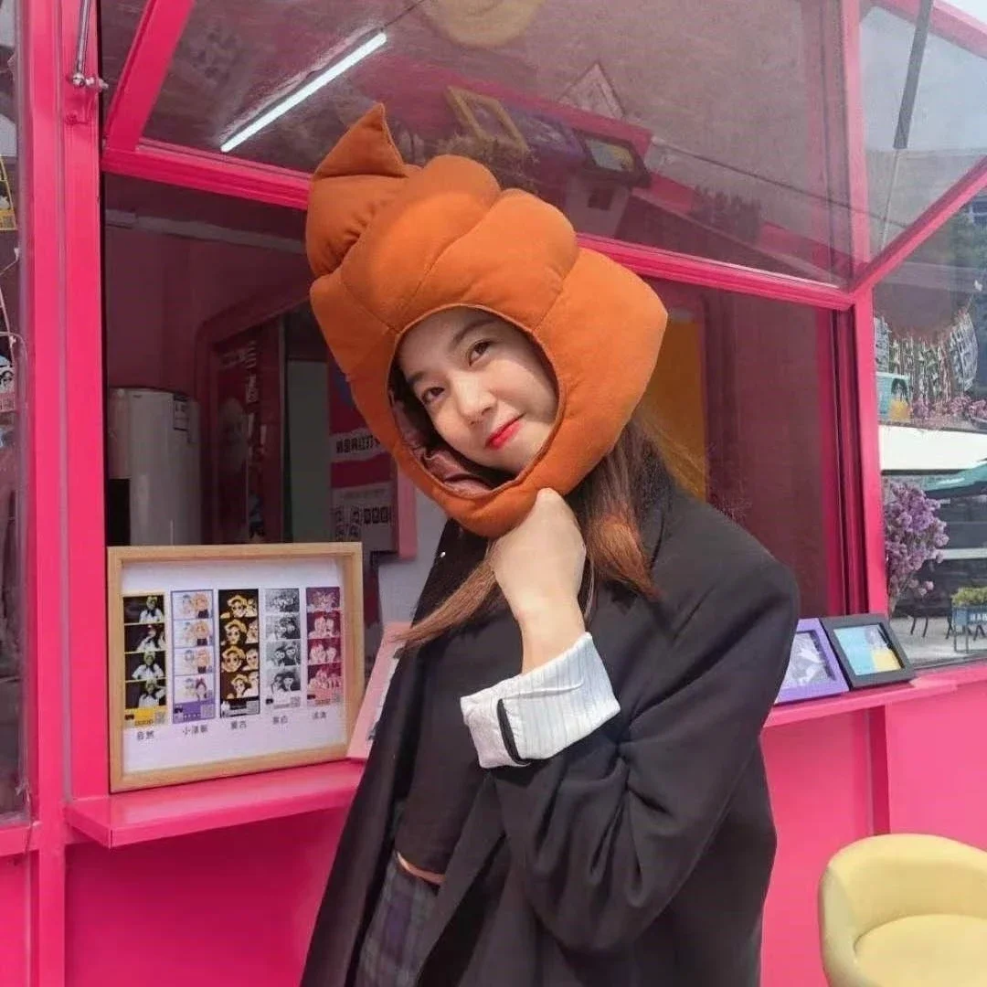 Merda Cappello per Uomo Donna Cos Selfie Halloween Carnevale Festa Live Streaming Kawaii Cacca Costume Cosplay Fascia Soffice Peluche Cacca