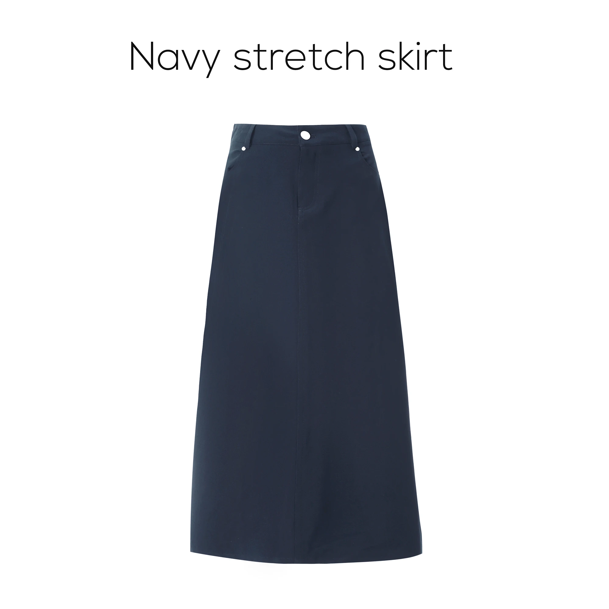 Navy stretch skirt