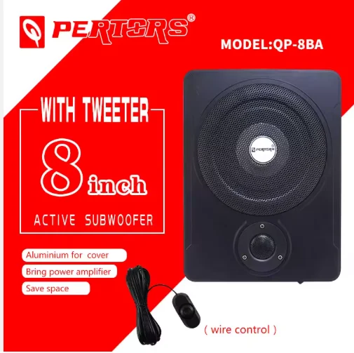 hot Ultra-thin car Active subwoofer 800W 6.5 Inch/600W 8inch /600W 10inch for choose All-aluminum Built-in amplifier Subwoofer