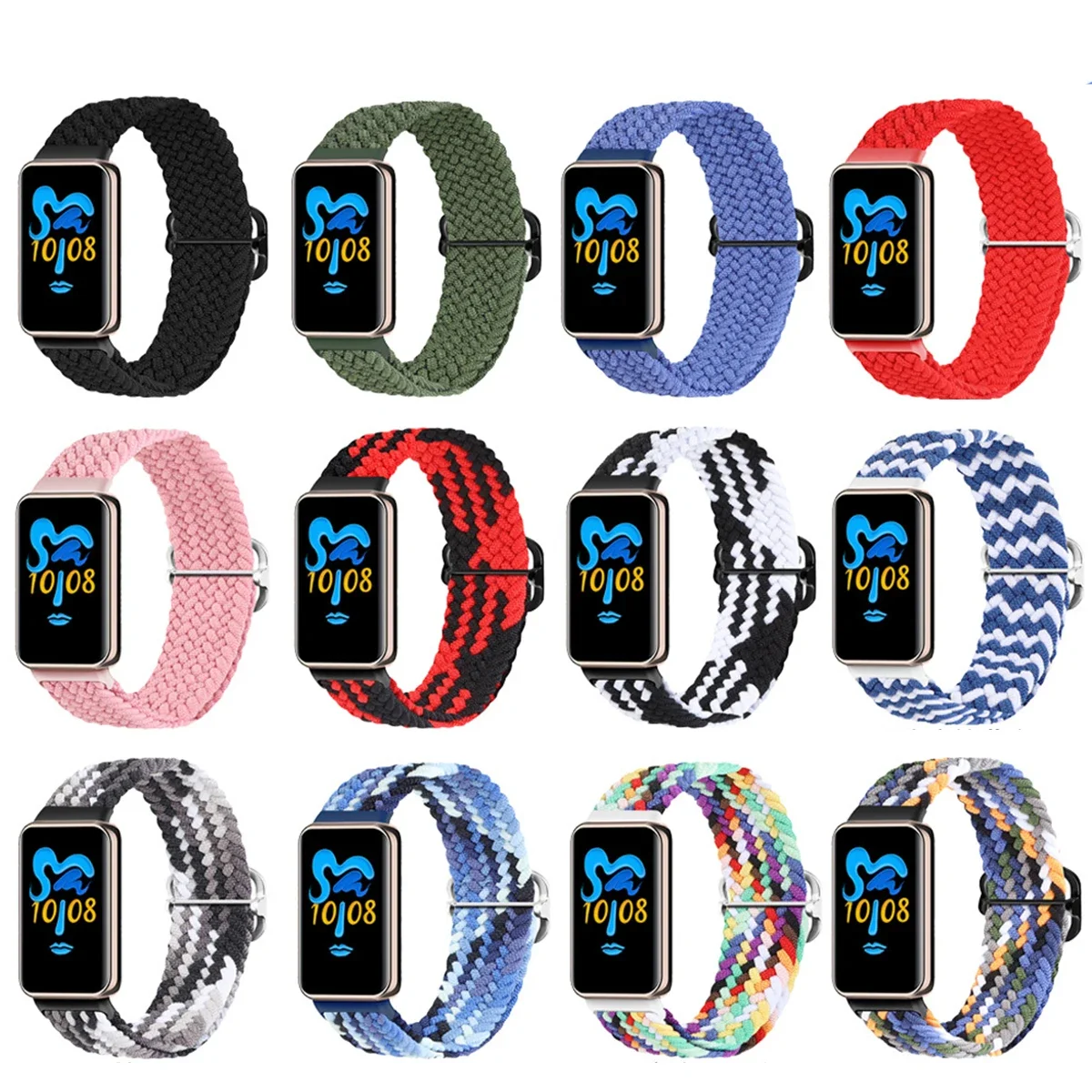 سوار منفرد من النايلون المرن لـ Correa Honor Band 9 حزام محبوك منسوج مضفر حلقة معصمه لهواوي Honor Band 10 Strap