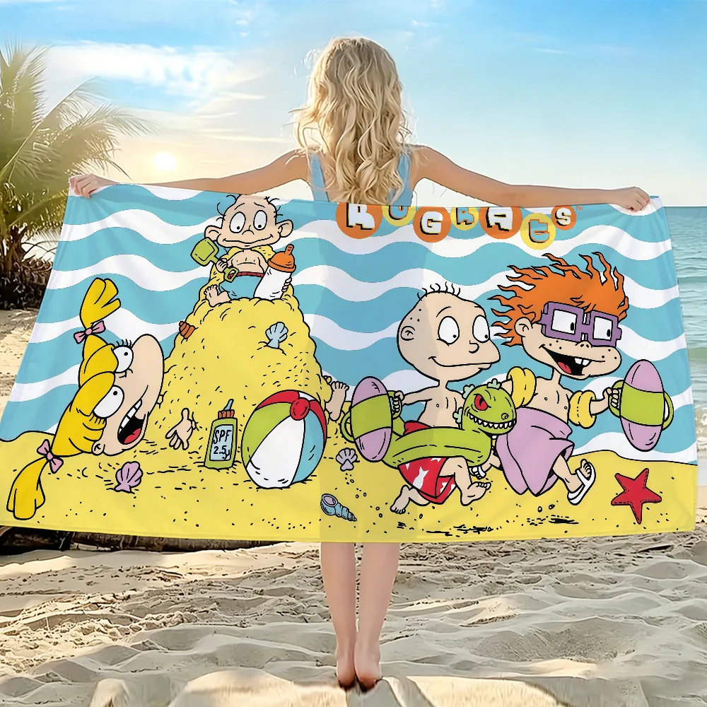 CARTOON R-RUGRATSS Towel Beach Bath Quick-Drying Lightweight Portable Sauna Camping Swim Pool Travel