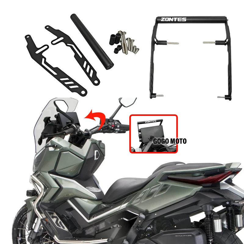 

For ZONTES 368G GPS Bracket ZT 368 G 2024 2025 New 368G Navigation Bracket Mobile Phone Bracket Modification Accessories