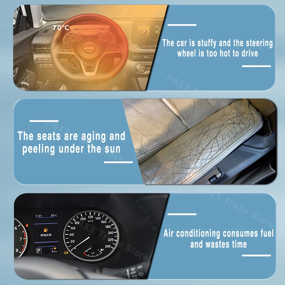 ل VW Volkswagen شيروكو 2008 ~ 2017 2015 MK3 سيارة الشمس قناع الزجاج الأمامي ظلة العزل الحراري الصيف اكسسوارات السيارات #4