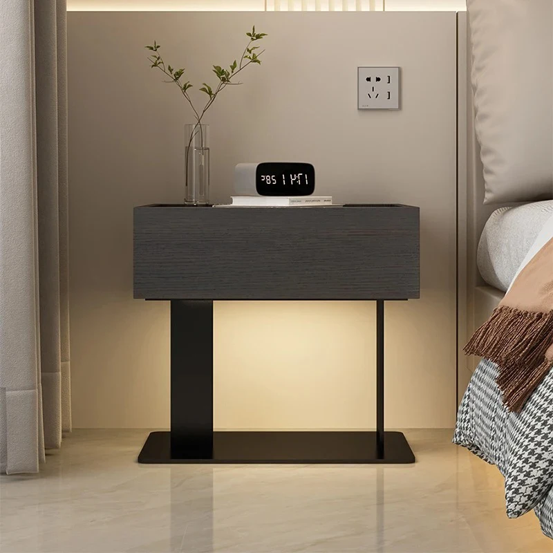 طاولة بجانب السرير عصرية داخلية حديثة من Nordic Bauhaus فريدة من نوعها وآمنة منضدة مصممة فاخرة لأثاث غرف النوم Mesitas De Noche #6