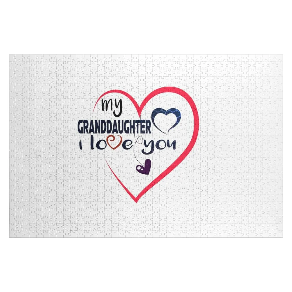 my granddaughter i love you Jigsaw Puzzle Wooden Name Wood Adults Customized Photo Jigsaw For Kids Puzzle