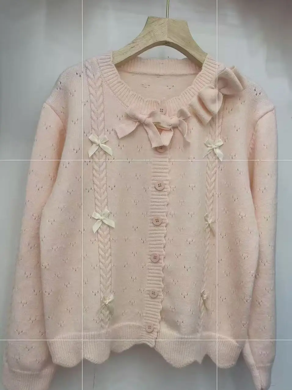 

Gagaok 2025 Новый осенне-зимний вязаный кардиган, женский свитер, пальто в студенческом стиле, однобортный топ с толстым бантом, одежда