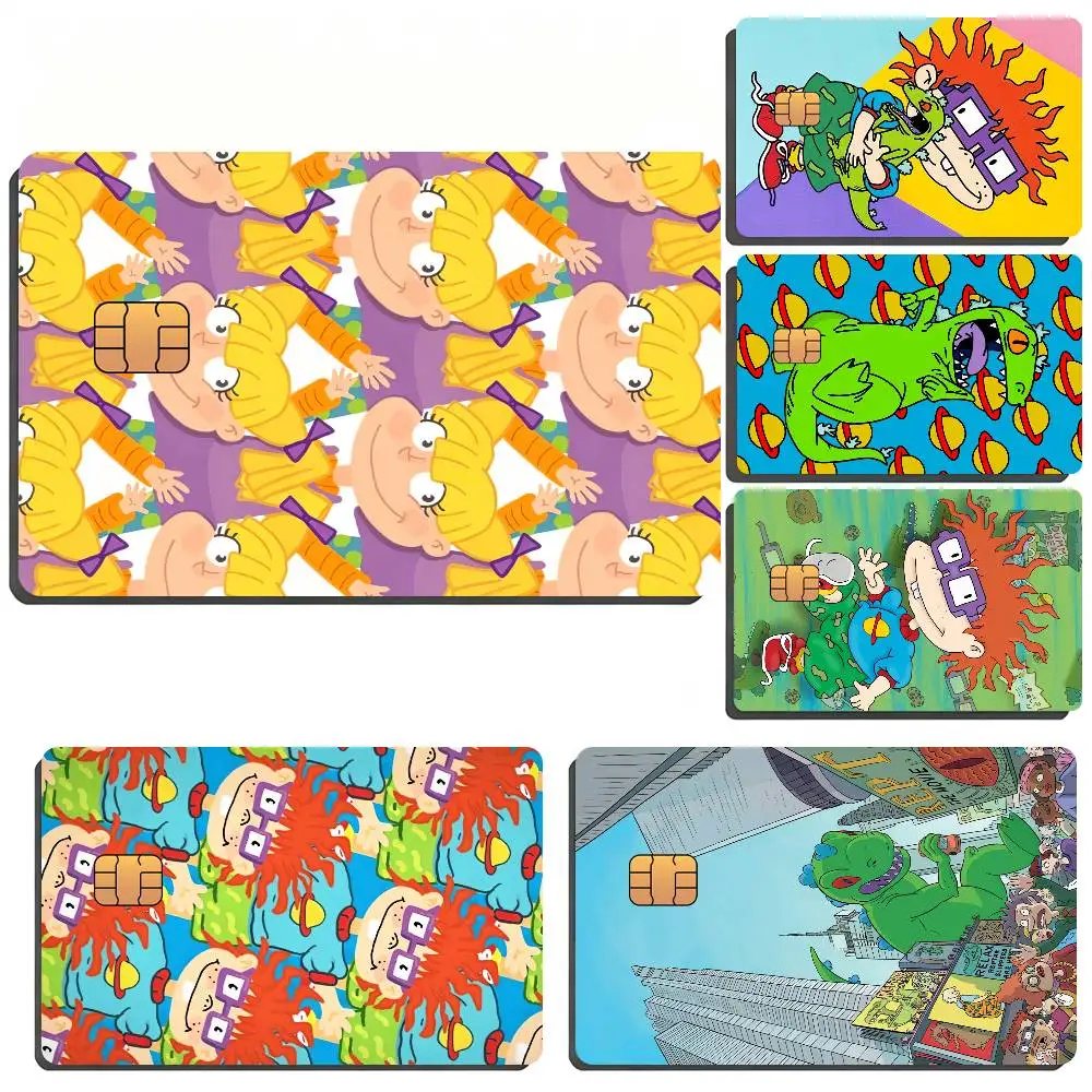 Cartoon R-Rugrats Bank Card Sticker Film Tape Skin For Credit Card Debit Card Waterproof Stickers