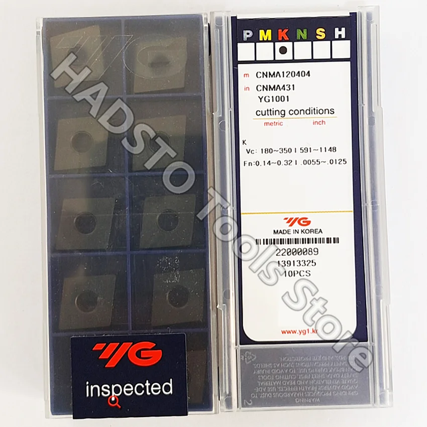 CNMA120404 YG1001 CNMA120404 CNMA431 Original YG CNC carbide insert Turning inserts For Steel,Cast iron K10-K25 P01-P10