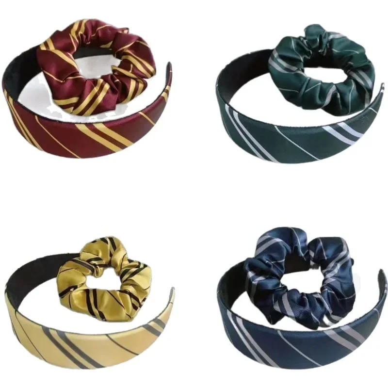 Diadema de Pelo Estilo Academia Retro a Rayas de Harry Potter, Colección Colaborativa, Accesorio Versátil para Fans