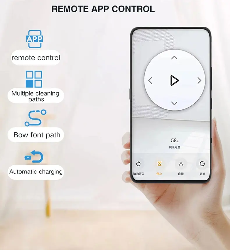 روبوت المكنسة الكهربائية 2500PA الذكية اللاسلكية التلقائي إعادة شحن التطبيق الطابق كنس تنظيف أليكسا جوجل للمنزل مكنسة كهربائية