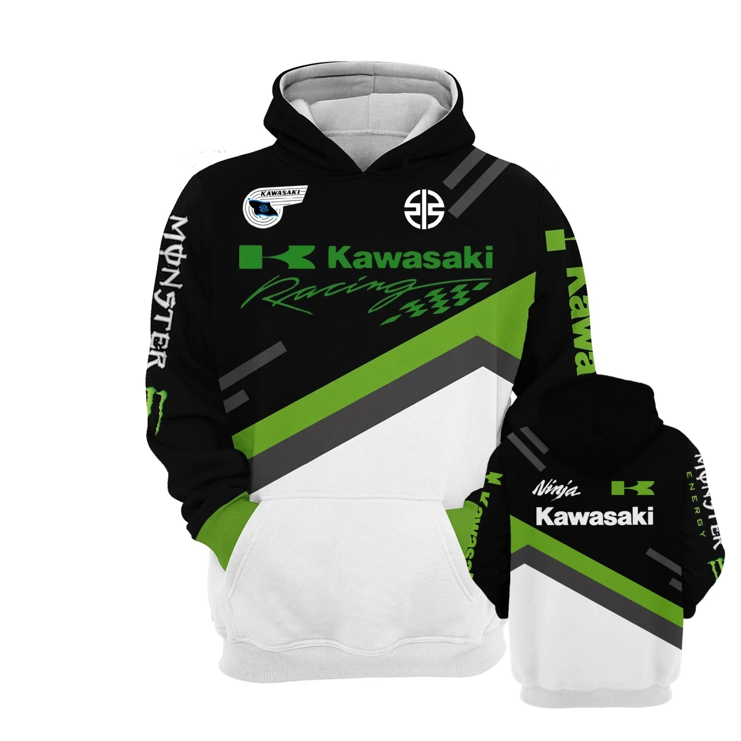

Kawasaki Motorcycle Off Road Sports 3D Printed Long Sleeve Hoodie Outdoor Cycling Casual Shirt Hoodie