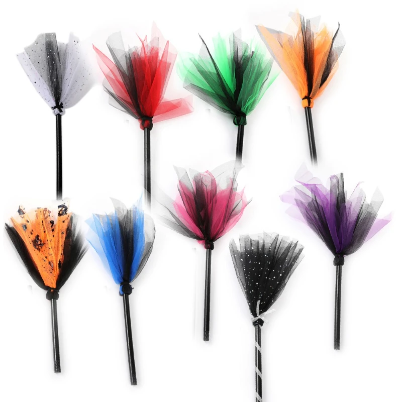 New Halloween Witch Broom Cosplay Costume Multiple Party Accessories Detachable…