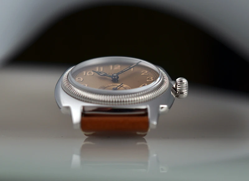 Baltany الرجال الطيار ساعة عسكرية 36 مللي متر ساعات ريترو دليل الرياح الميكانيكية ساعة اليد الياقوت 200 متر مقاوم للماء C3 مضيئة ST1700