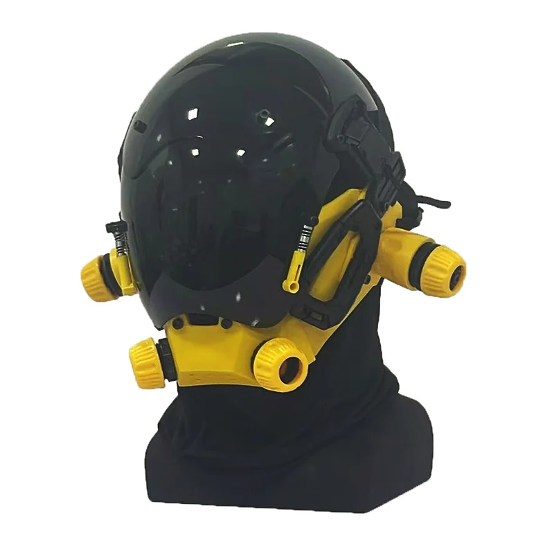 

JAUPTO Cyberpunk Mask Playing Cosplay Robocop of the Future Futuristic Cool Standard Model Science Fiction for Halloween Party