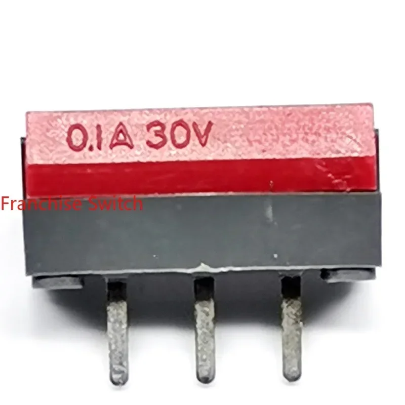 10PCS SS-12 Toggle Switch SS12SDH2 Ultra-miniature Sliding Switch, Side Dial 3Pins 2Gears 0.1A