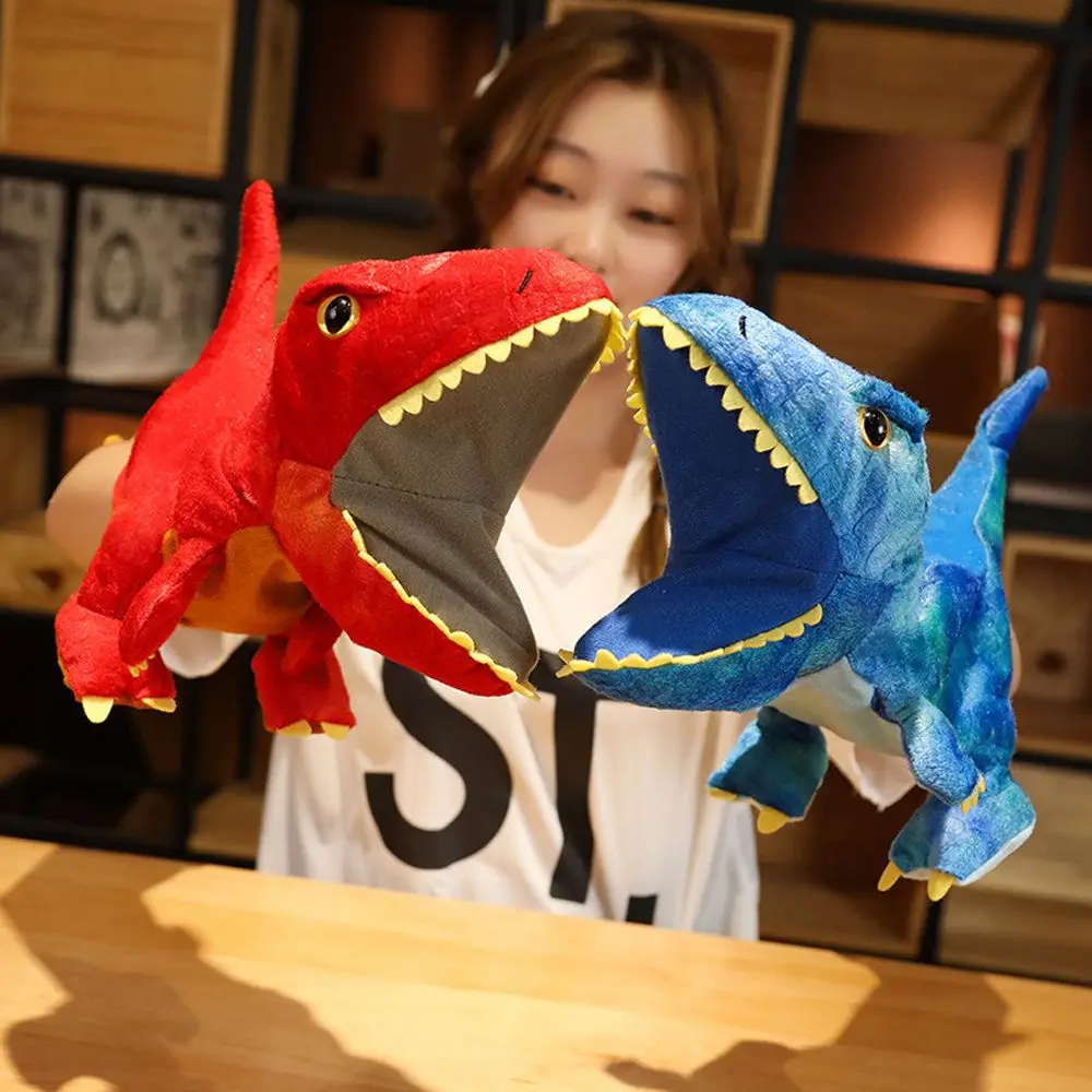 Kids Toys Cartoon Animal Story Telling Dolls Tyrannosaurus Rex Plush Toy Stuffed Toys Dinosaur Plush Hand Puppets Plush Doll