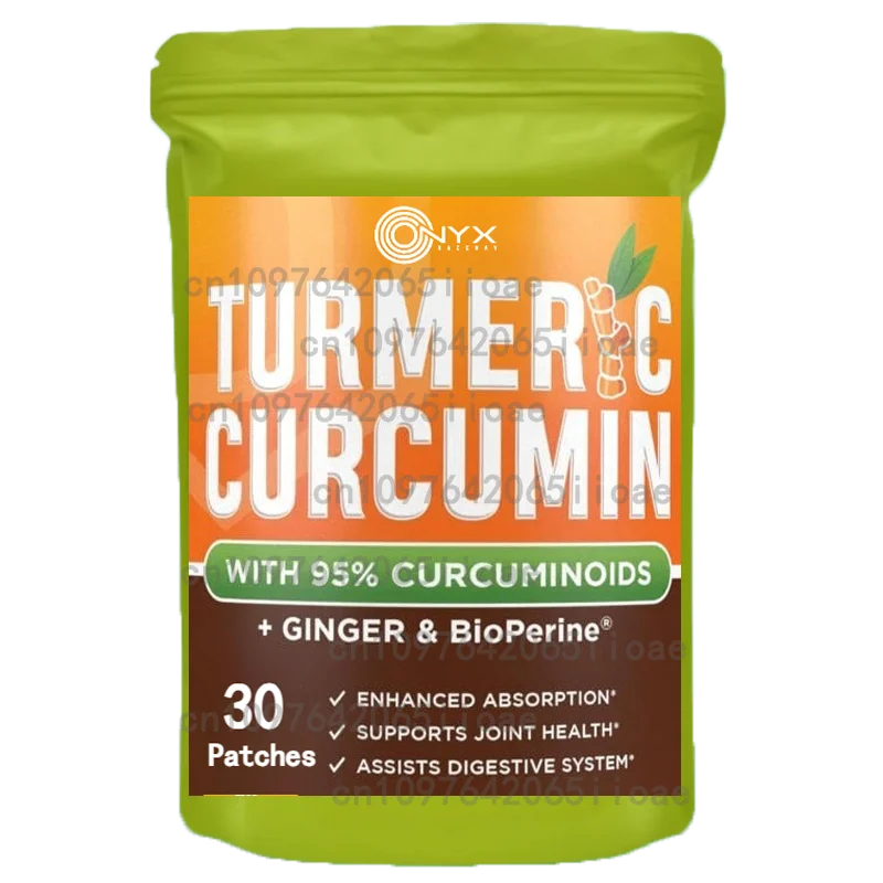 

30 пластырей Термопластыри с куркумой и куркумой Здоровье суставов, мозг, сердце и иммунитет