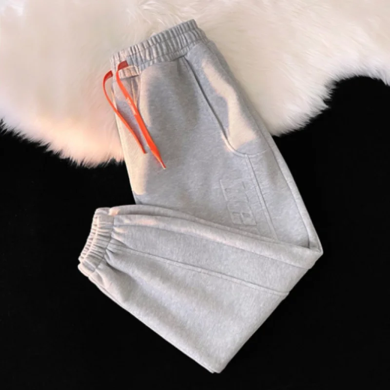 2024 New Spring and Autumn High Waist Drawstring Versatile Casual Sports Loose Oversized Trendy Brand Strap Haren Pants for Men