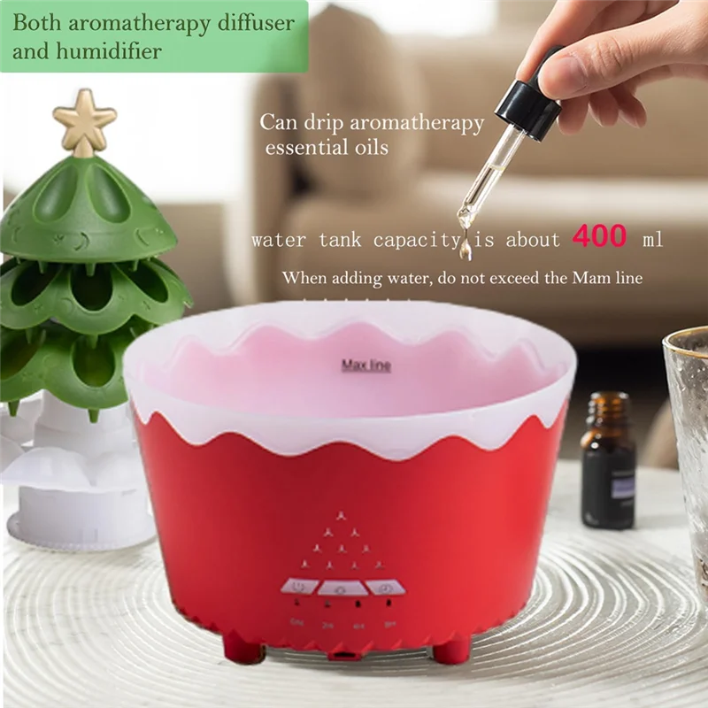A36T-Christmas Lucky Tree Essential Oil Aromatherapy Machine Household Silent Small Humidifier Home Gift