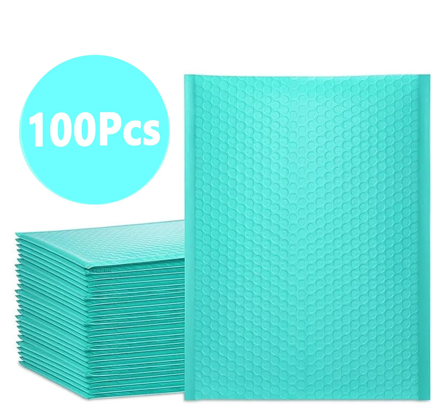 Verde 100 pçs bolha mailer embalagem saco pacote de entrega embalagem pequenas empresas suprimentos envelopes pacotes de envio envelope