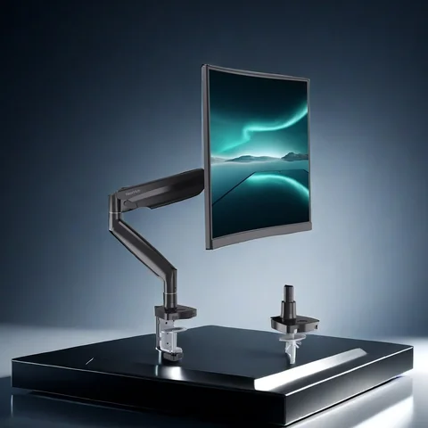 Nearhub MA30 Monitor Arm Single Arm,Flexible Adjustment 180° Swivel, 360°Rotation Effortless Installation Monitor Arm