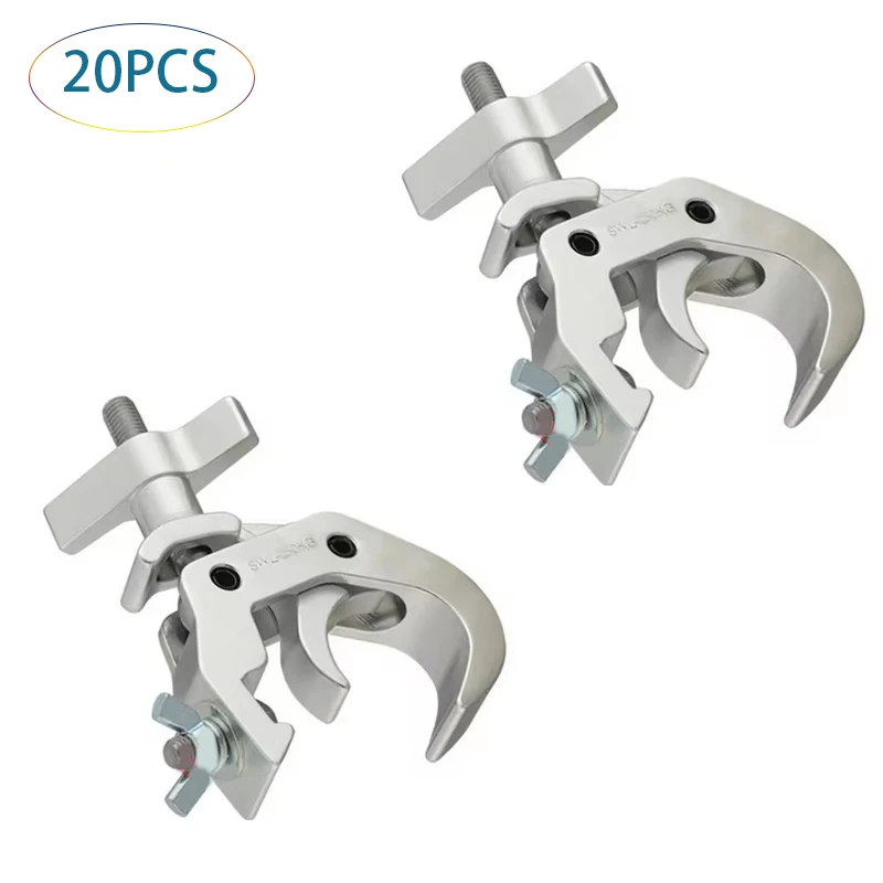 Truss Clamp  20Pack  Heavy Duty 250KG Stage Light Clamp Aluminum lighting C-Clamp Fit OD 48-51mm of Pipes, DJ LightIing Clamp